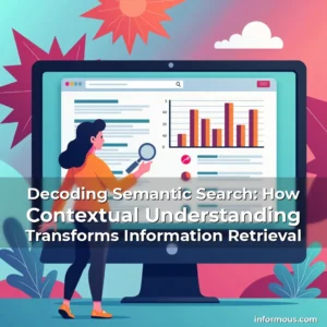 Artistic representation for Decoding Semantic Search: How Contextual Understanding Transforms Information Retrieval