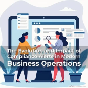 Artistic representation for The Evolution and Impact of Compliance Alerts in Modern Business Operations